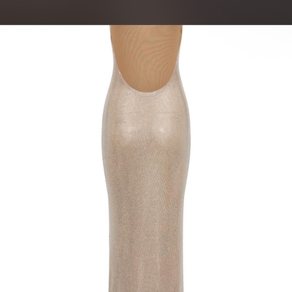 Meshki Glitter Slip Maxi Dress in Champagne Sparkle - Picture 5 of 7